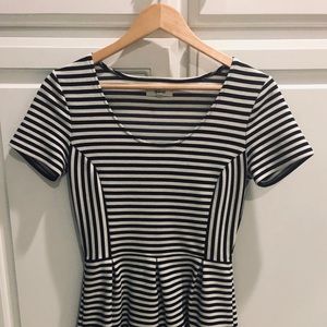 Striped knit dress